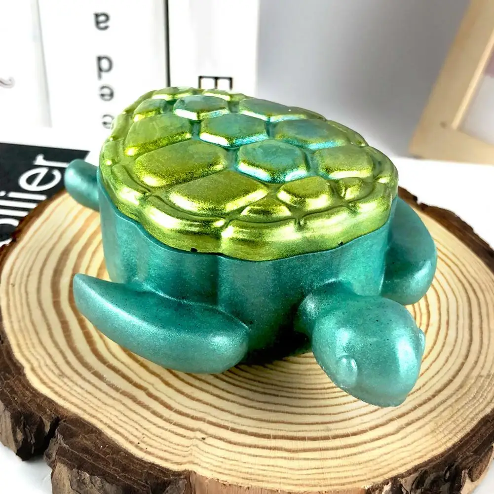 2Pcs Tartaruga de Mar de Armazenamento de Caixa de Molde 3D Animal de Silicone, Resina de Epóxi de Fundição de Jóias do Trinket da Caixa de Armazenamento de Recipiente de Molde DIY Suprimentos2