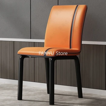 Nordic Minimalista de Jantar Cadeiras Design de Luxo Relaxante Criativo de Jantar Encosto da Cadeira Criativo Sandalye Itens Domésticos WZ50DC